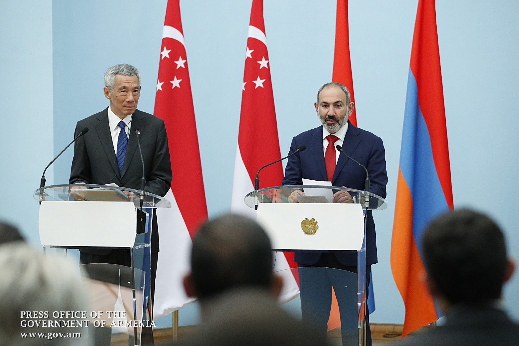 Совместная пресс-конференция премьер-министров Армении и Сингапура: заявления