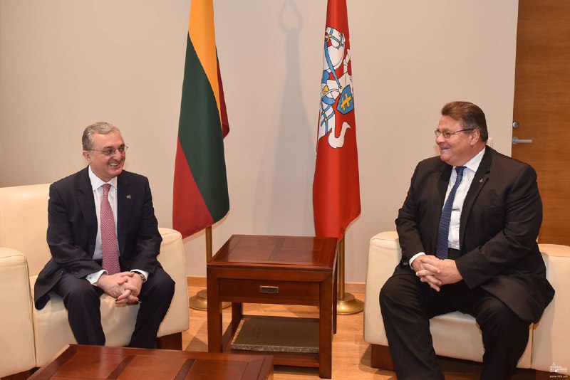 Главы МИД Армении и Литвы выделили приоритеты двустороннего сотрудничества