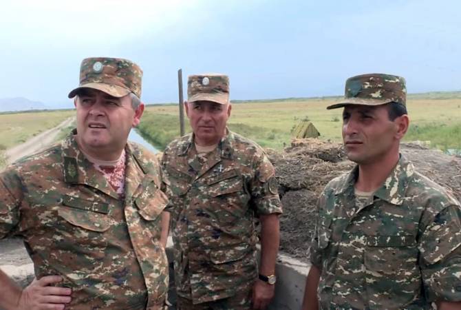 Начальник Генштаба Артак Давтян посетил юго-восточную пограничную зону Армении