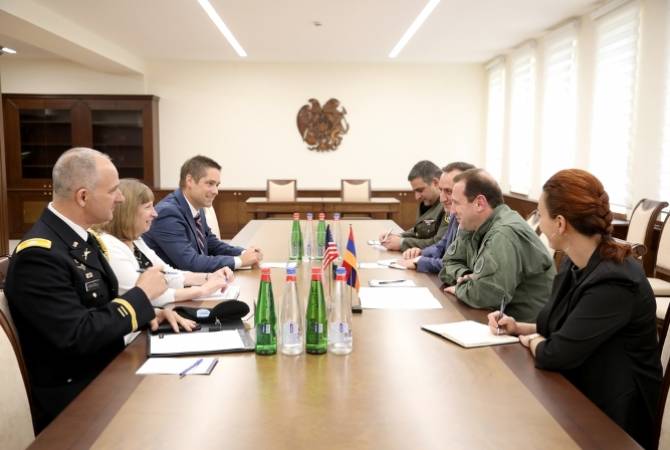 Давид Тоноян обсудил с послом США в Армении вопросы оборонного сотрудничества