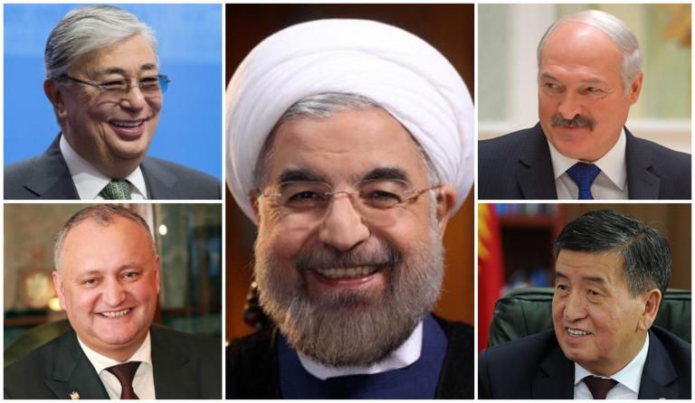 Лидеры Ирана, Беларуси, Казахстана, Кыргызстан, Молдовы прибыли в Ереван