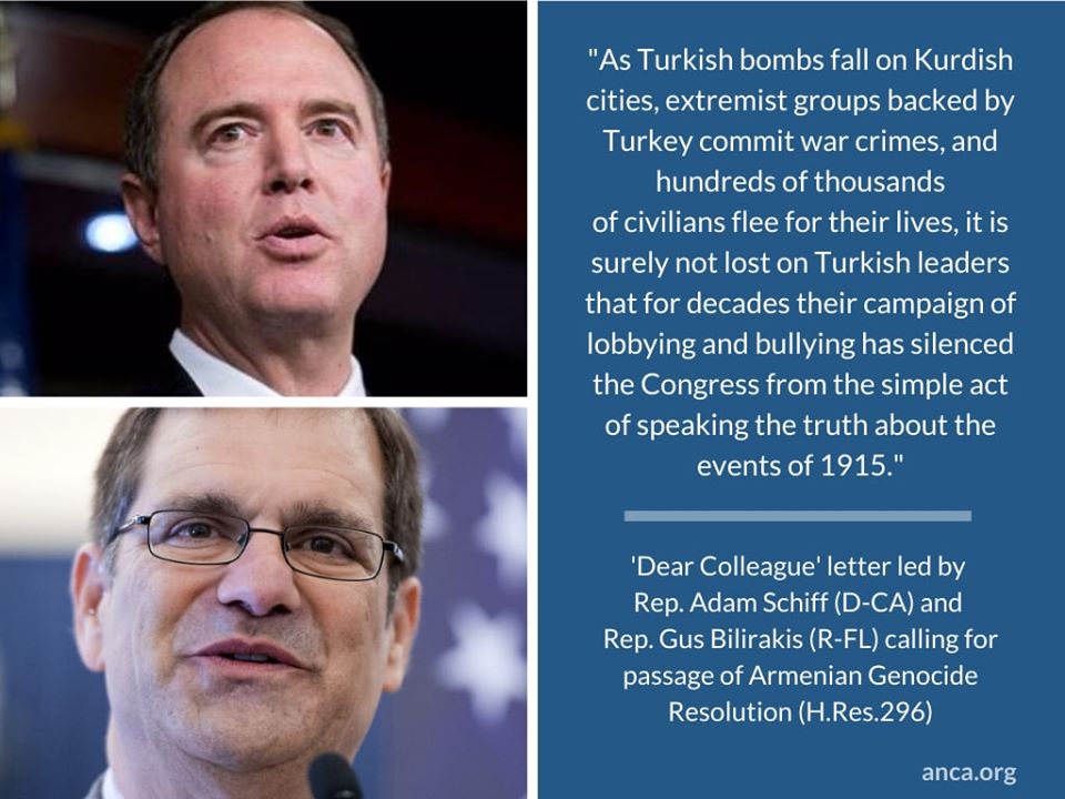 Конгрессмены США Адам Шифф и Гус Билиракис начали кампанию за принятие резолюции о признании Геноцида армян