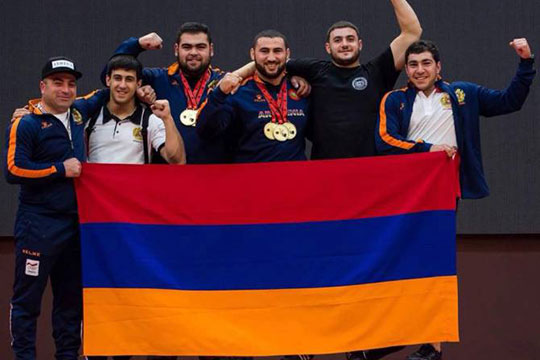 Армения — командный лидер Чемпионата Европы по тяжелой атлетике М-20 и М-23!