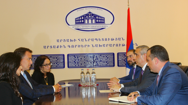 Глава МИД Арцаха принял делегацию Армянской Ассамблеи Америки