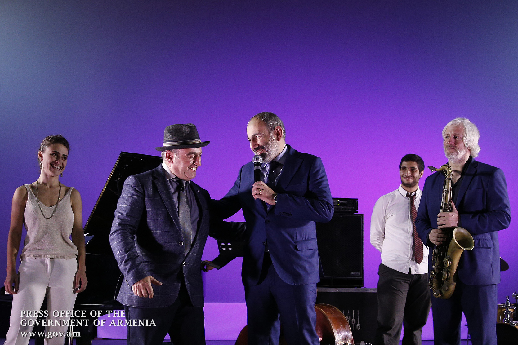 Никол Пашинян присутствовал на церемонии закрытия 5-го ежегодного фестиваля “Yerevan Jazz Fest”