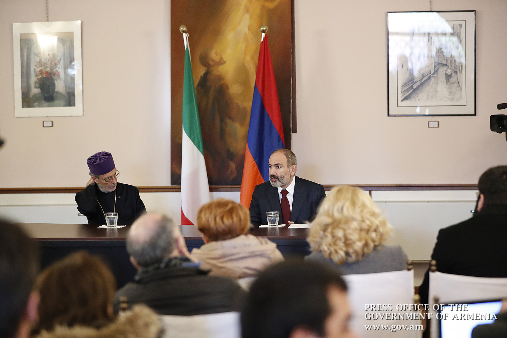 Премьер-министр встретился с монахами Конгрегации Мхитаристов и представителями армянской общины Венеции