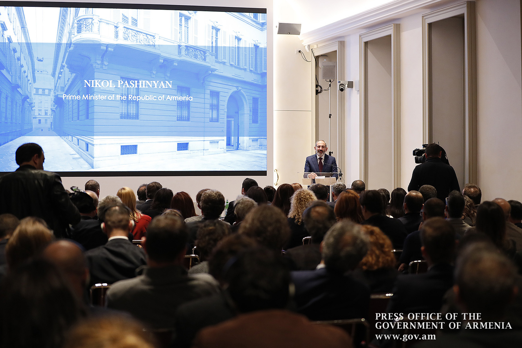 Никол Пашинян — на армяно-итальянском бизнес-форуме: политика открытых дверей, гарантия защиты собственности