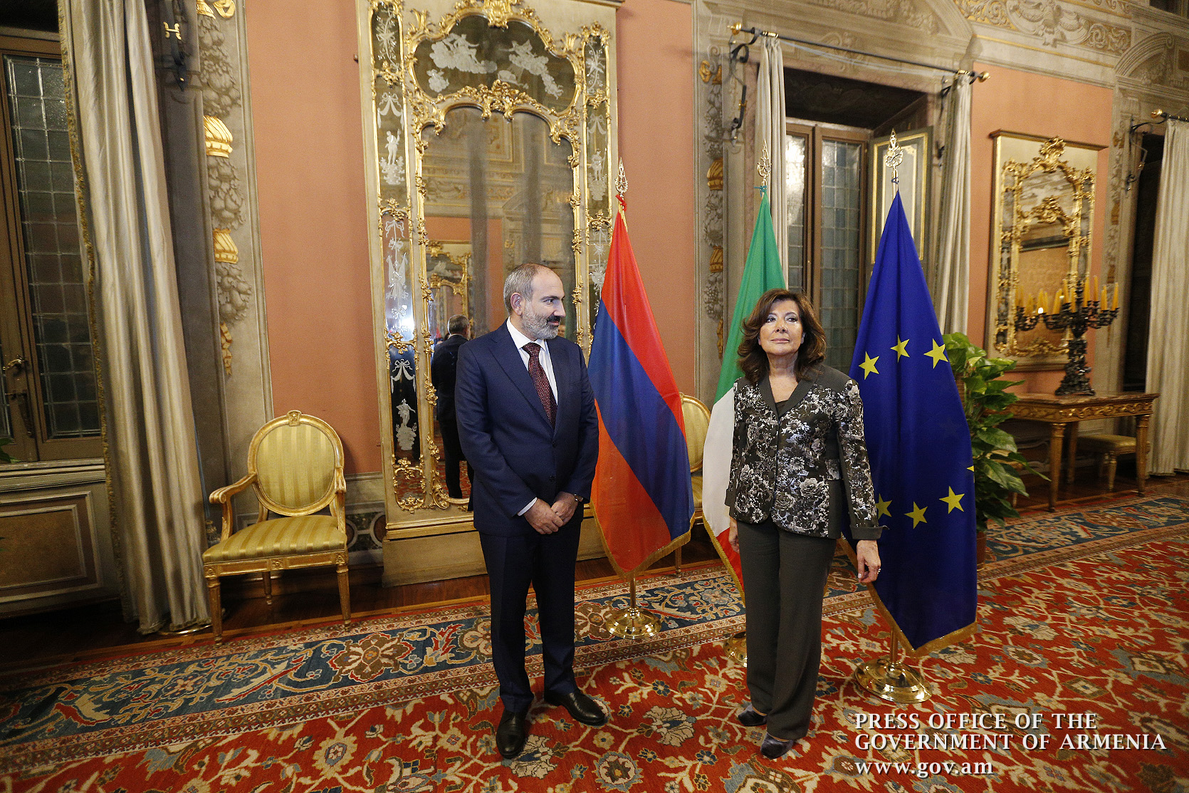 Никол Пашинян прибыл в Рим: состоялась встреча премьер-министра Армении и председателя Сената Италии