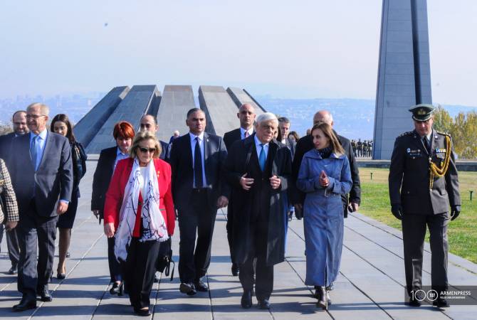 Президент Греции Прокопис Павлопулос почтил память жертв Геноцида армян
