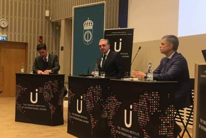 Главы МИД Армении и Украины приняли участие в лекции в Шведском институте международных отношений