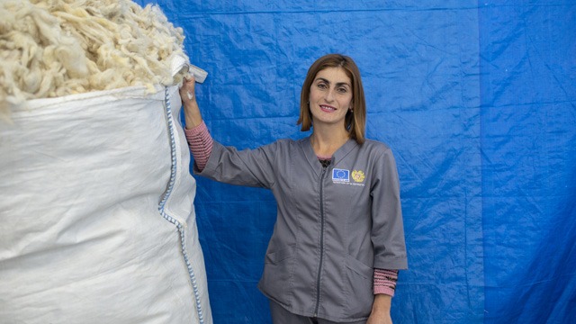 Основанная ЕС фабрика по переработке шерсти создает рабочие места в Армении