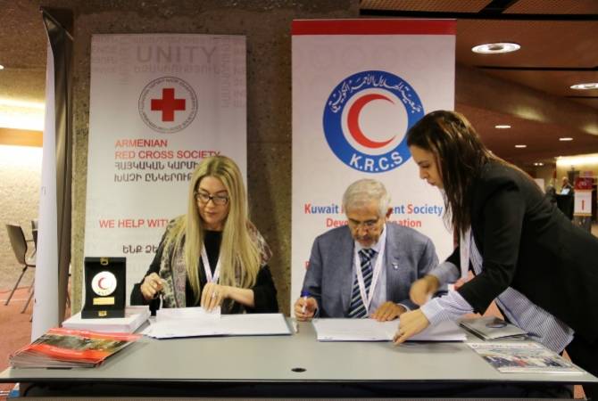 Армянский Красный Крест и Красный Полумесяц Кувейта подписали проект «Помощь сирийским беженцам в Армении»