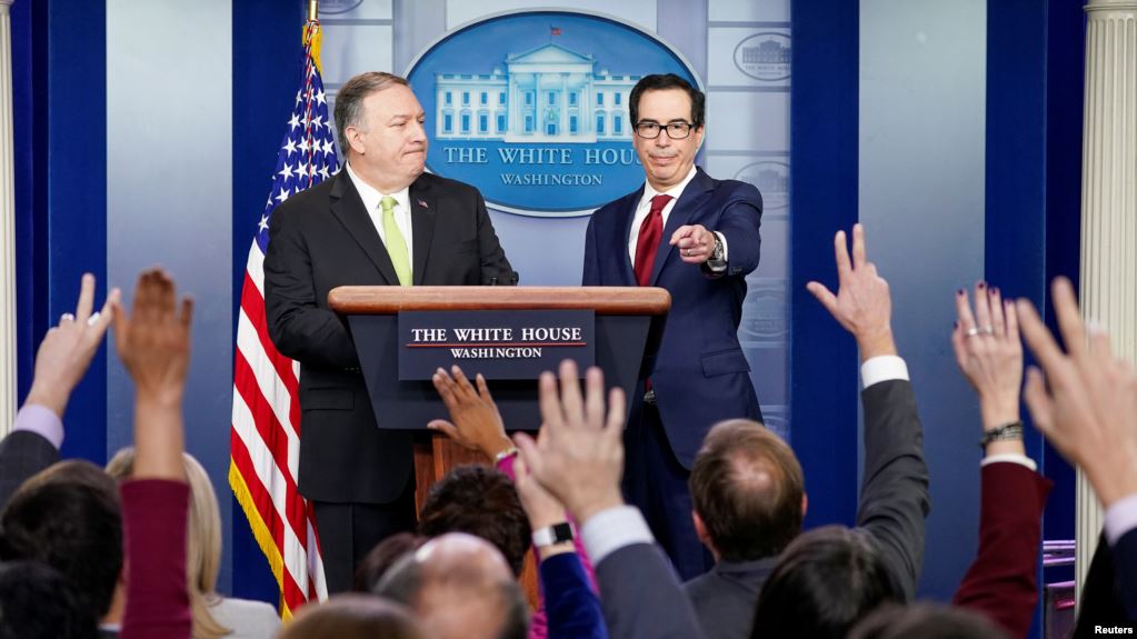 Госсекретарь и глава Минфина США объявили о новых санкциях против Ирана