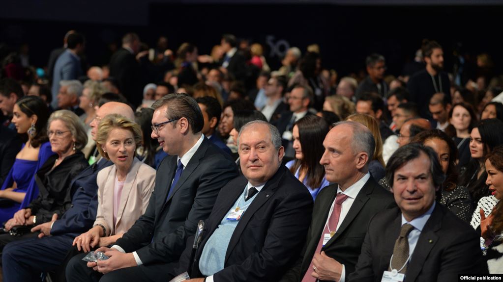 Президент Саргсян принял участие в открытии Всемирного экономического форума в Давосе