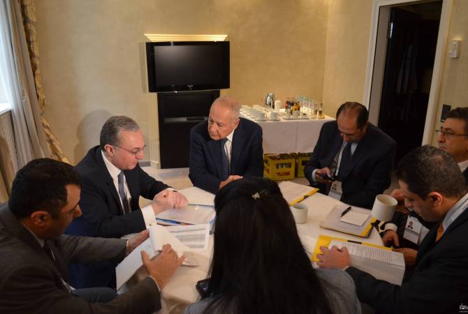 Глава МИД Армении встретился генеральным секретарем Лиги Арабских Государств