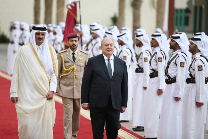 Президент Армении и эмир Катара обсудили ситуацию в связи с эпидемией коронавируса
