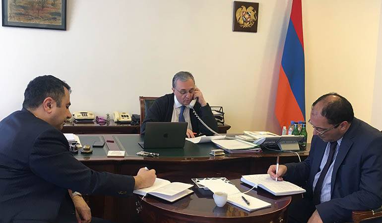 Состоялся телефонный разговор глав МИД Армении и Ирана по инициативе армянской стороны