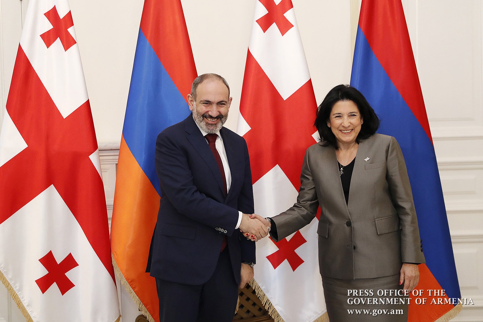 Никол Пашинян и Саломе Зурабишвили обсудили ряд вопросов повестки армяно-грузинских отношений