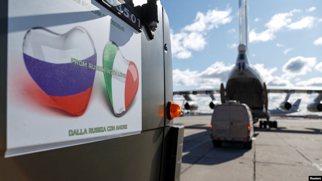 Российская помощь Италии и «коронавирусная» пропаганда