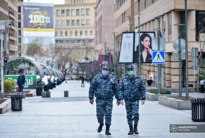 Шесть полицейских заражены коронавирусом, 11 изолированы: замглавы Полиции Армении