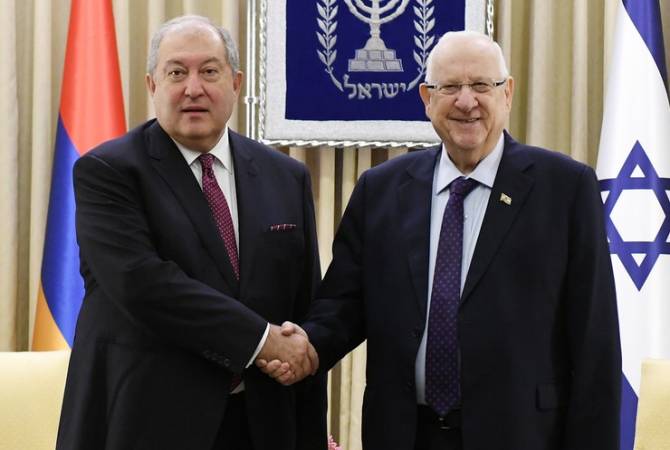 Президент Саргсян поздравил Реувена Ривлина с Днем Независимости Израиля