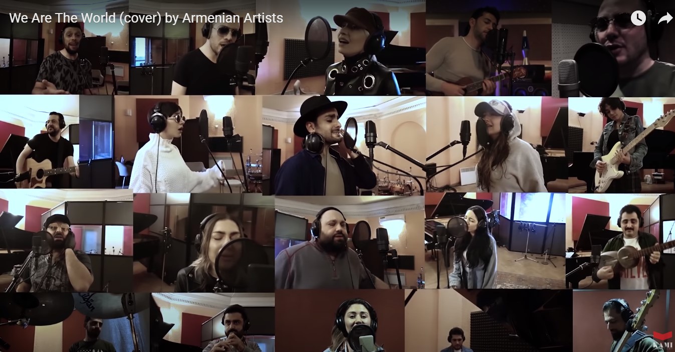 Песней «We Are The World» армянские певцы поблагодарили медиков мира: видео