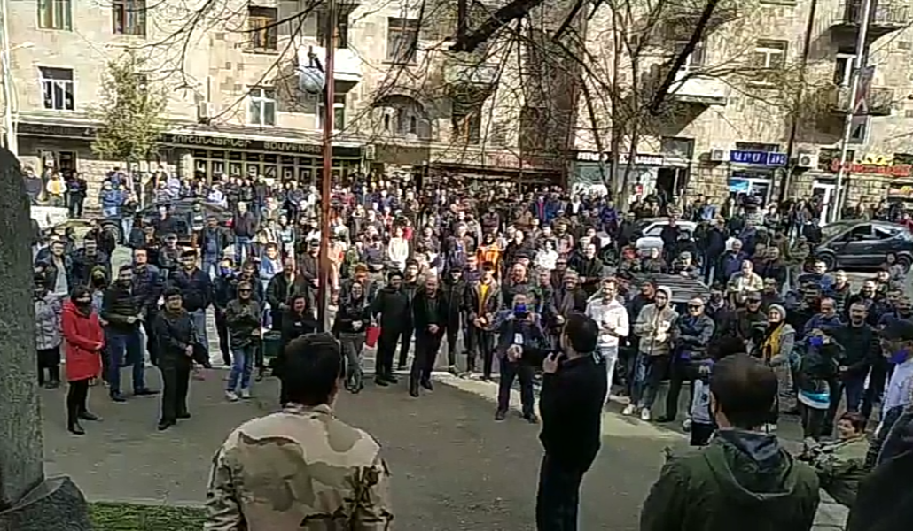 Арцахская Революционная партия провела митинг в Степанакерте: видео