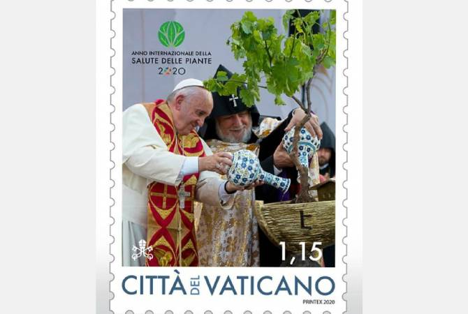 Ватикан выпустил марку в честь визита Папы Римского Франциска в Армению