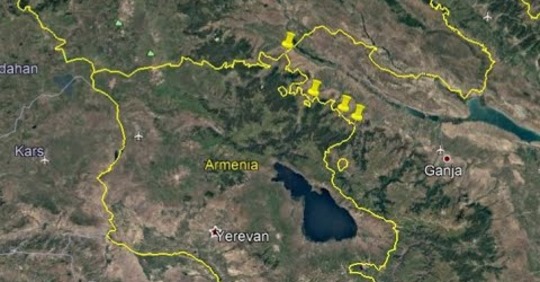 Новые позиции ВС Армении на границе с Азербайджаном — на Google Earth: видео