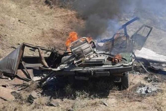 Азербайджан нанес удар по машине МЧС Армении, выполняющей гуманитарную миссию: фото