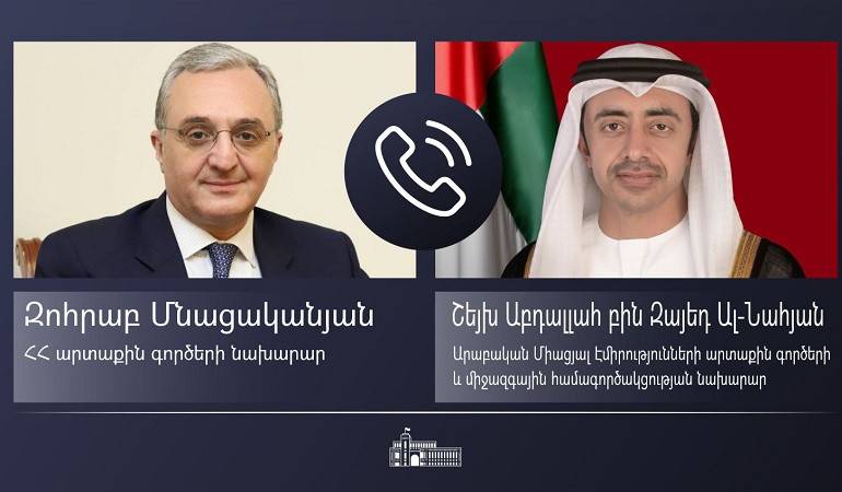 Главы МИД Армении и ОАЭ обсудили широкий круг вопросов двусторонней повестки