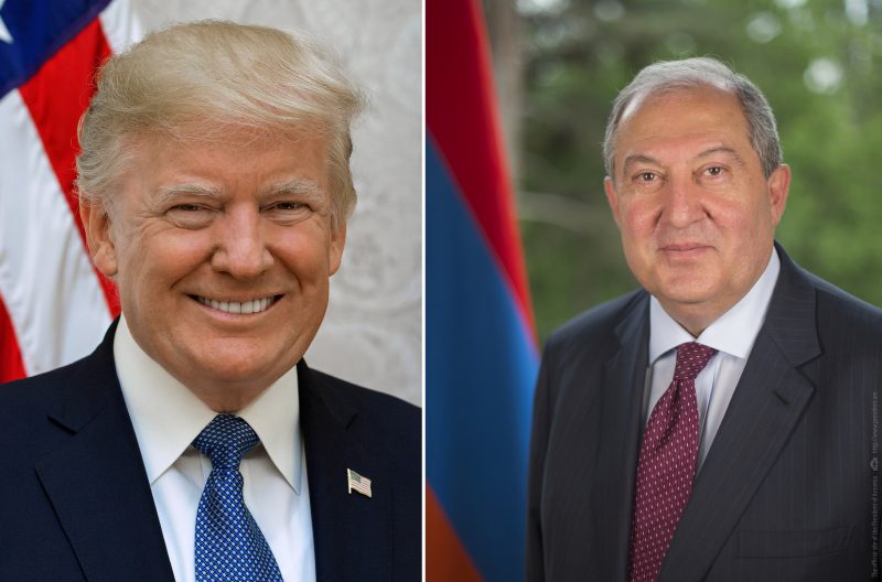 Отношения Армения-США отличились взаимным доверием: Армен Саргсян поздравил Дональда Трампа