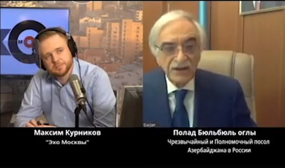 «Самый миролюбивый» посол Азербайджана — «звезда» эфира «Эха Москвы»: видео