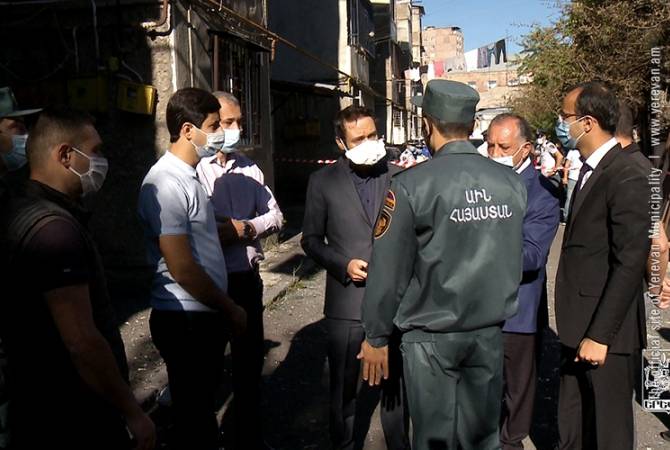 Пострадавших от взрыва обеспечат временным жильем: мэр Еревана — с места происшествия