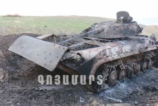 Потери режима Алиева: 4 вертолета, 27 БПЛА, 33 танка и БМП, 2 инженерных БТР-а