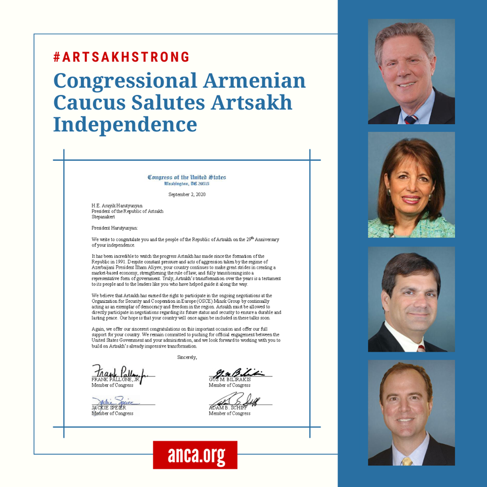 Армянский Кокус Конгресса США поздравил Арцах с Днем Независимости