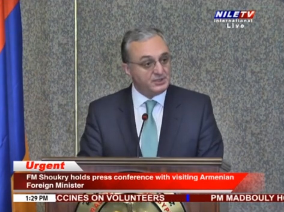 Мы стали свидетелями наличия элементов военного присутствия Турции в Азербайджане: глава МИД Армении египетскому телеканалу Nile TV