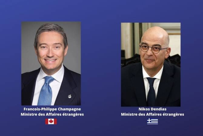 Главы МИД Канады и Греции обсудили ситуацию вокруг нагорно-карабахского конфликта