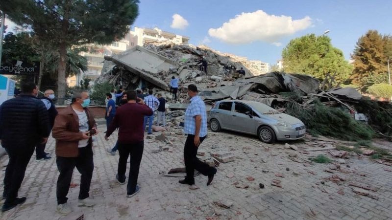 Землетрясение в Эгейском море: разрушения в Греции и Турции, есть погибшие