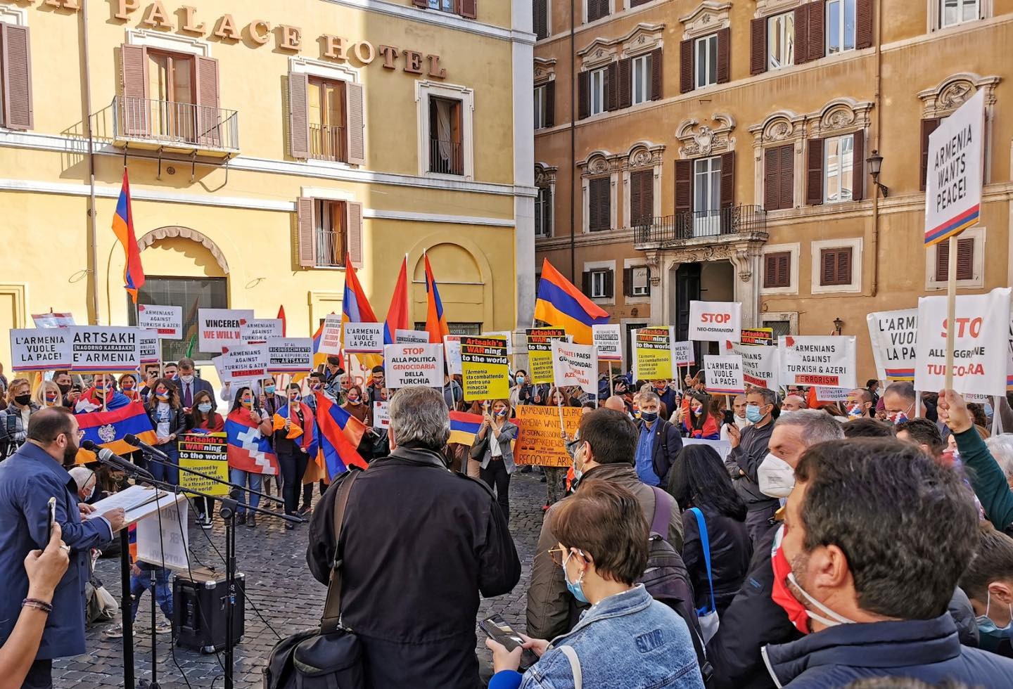 Рим: армянская община и итальянские политики всех фракций — в защиту свободного Арцаха — видео, фото