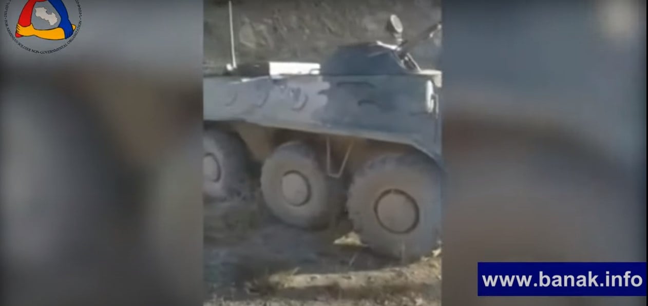Брошенная азербайджанцами бронетехника на южном направлении в Арцахе: видео с передовой