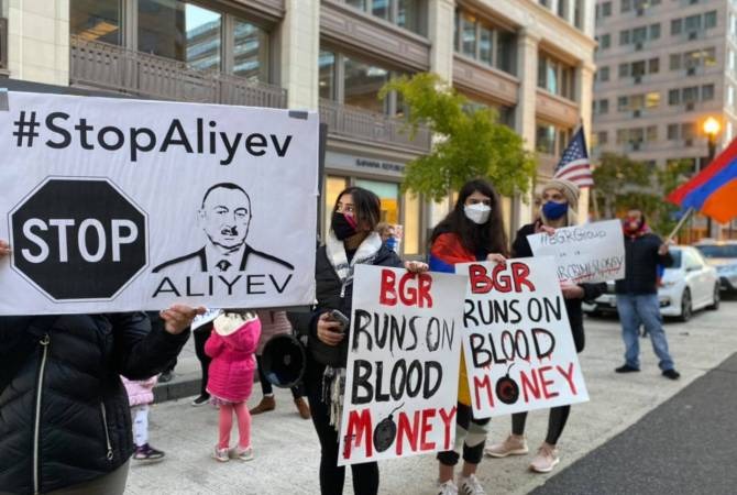Протестующие армяне требуют у лоббистской компании BGR разорвать отношения с Азербайджаном