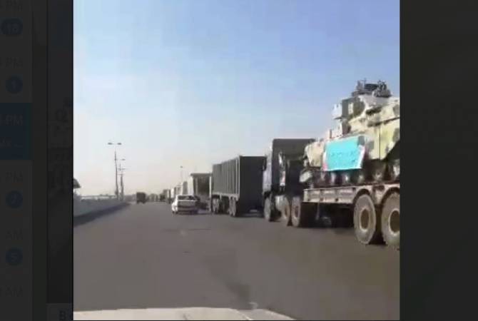 Видео: Иран перебрасывает дополнительные подразделения и бронетехнику к границе с Нагорным Карабахом