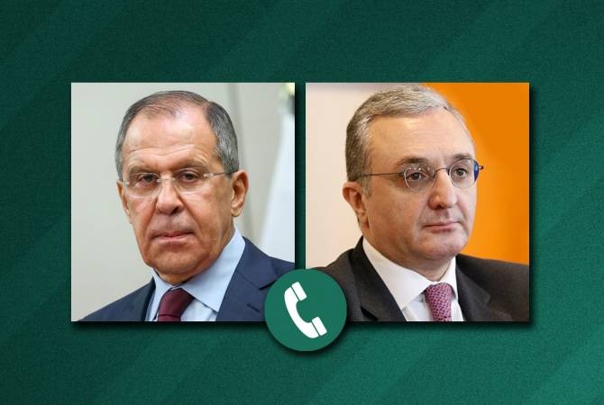 Главы МИД Армении и России обсудили вопросы с практической реализации положений трехстороннего заявления