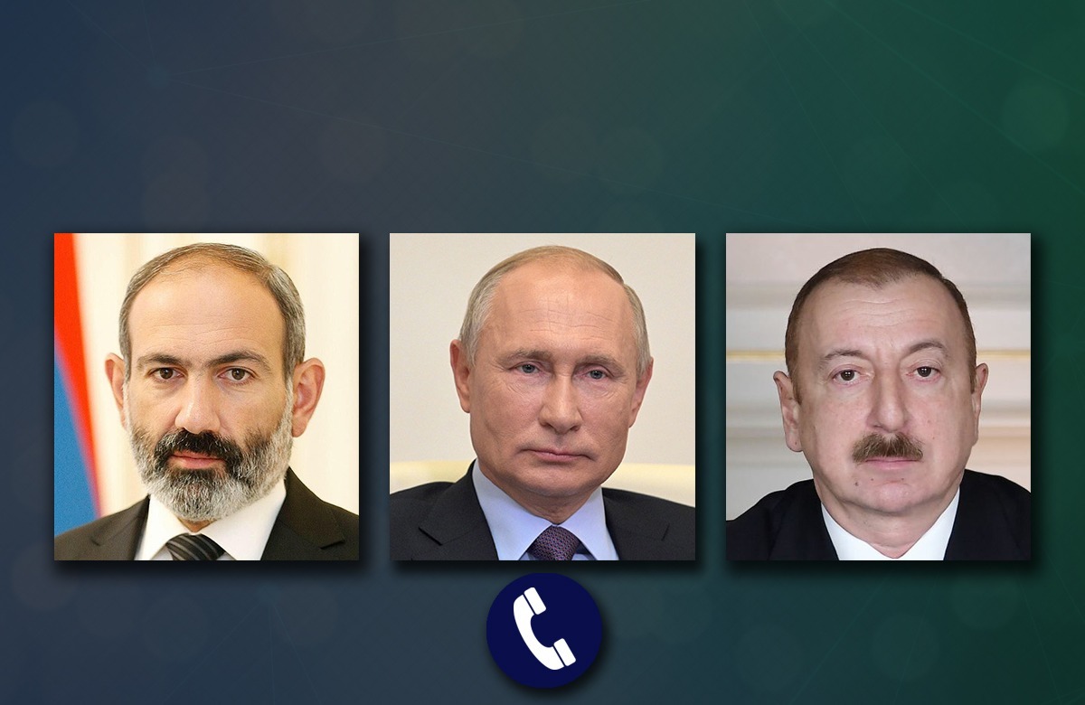 Путин обсудил с Пашиняном и Алиевым итоги визита российской делегации в Ереван и Баку