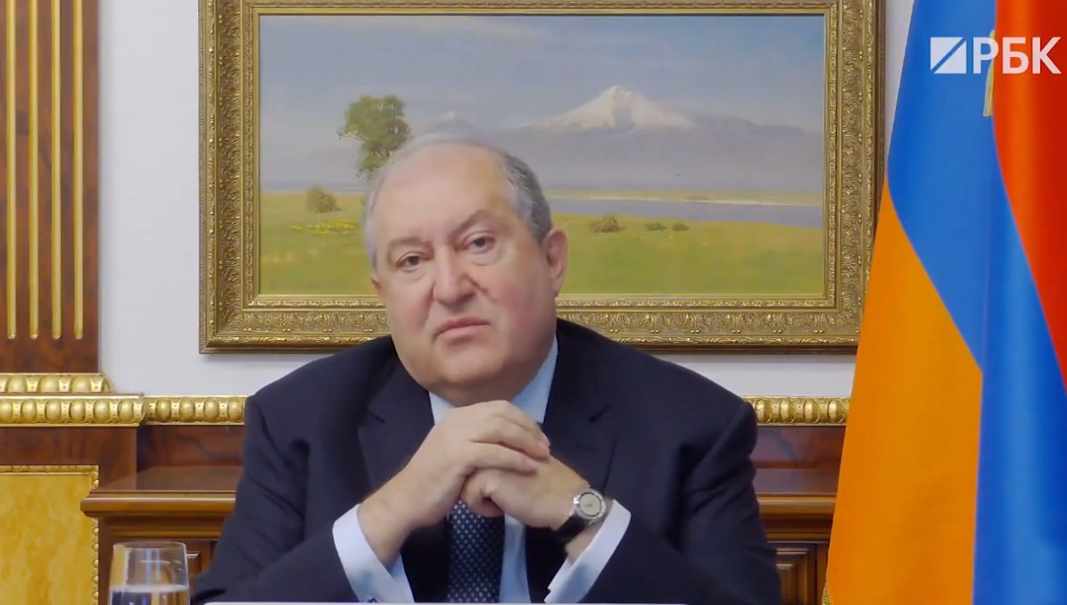 Интервью президента Саргсяна телеканалу РБК: о причинах эскалации в Нагорном Карабахе — видео