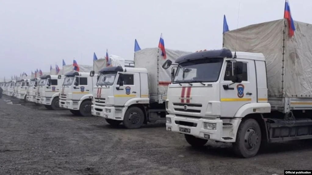 Из России в Нагорный Карабах прибыли 7 грузовиков с гуманитарной помощью