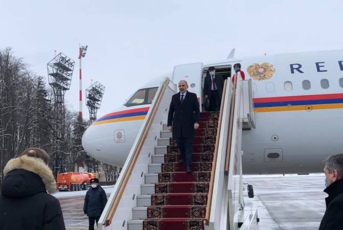 Никол Пашинян прибыл в Москву с рабочим визитом