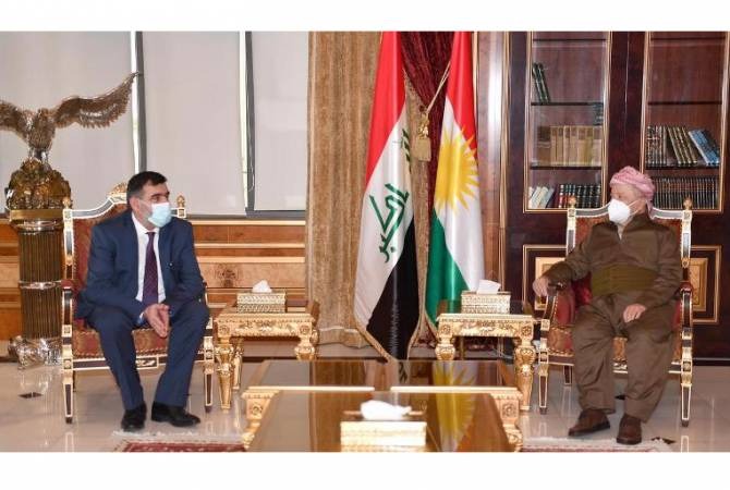 Генконсул Армении Аршак Манукян и лидер Иракского Курдистана Масуд Барзани обсудили ситуацию в регионе