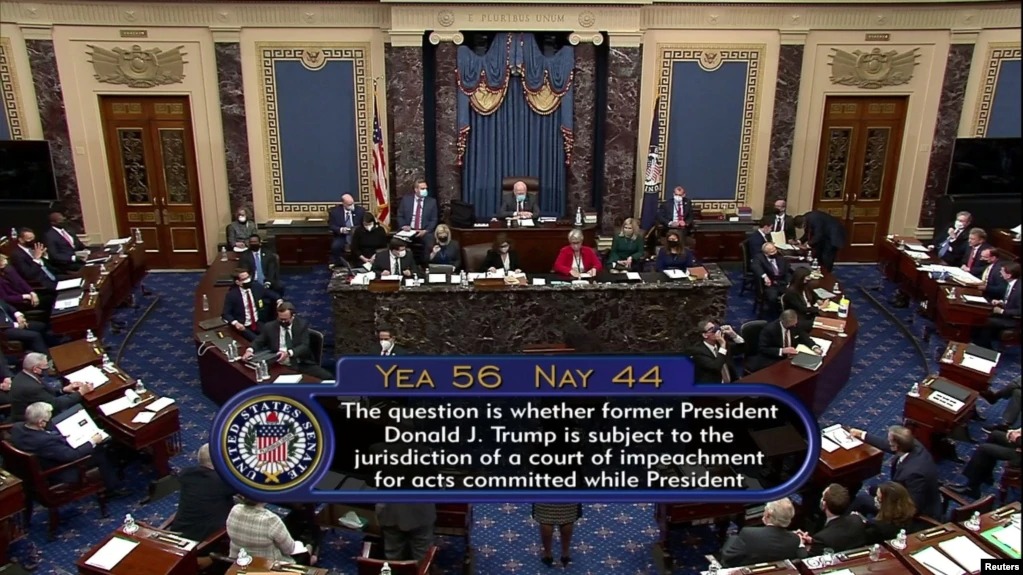 Большинство в Сенате США признало процесс импичмента Трампа конституционным